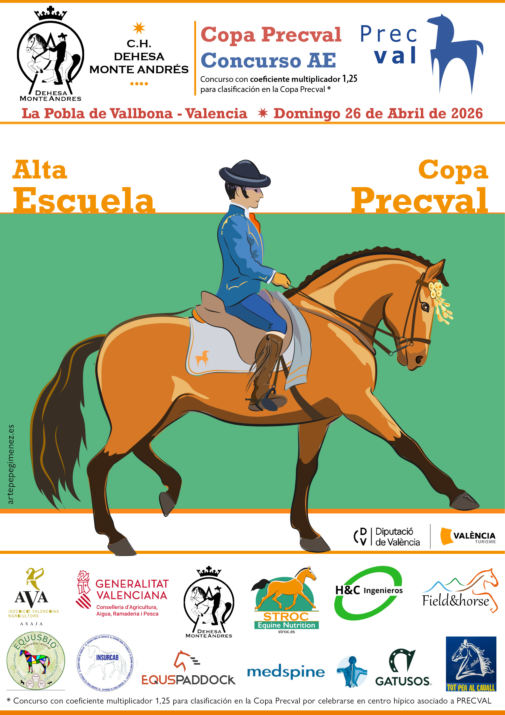 Cartel Concurso Alta Escuela Copa Precval, C.H. Monte Andrés