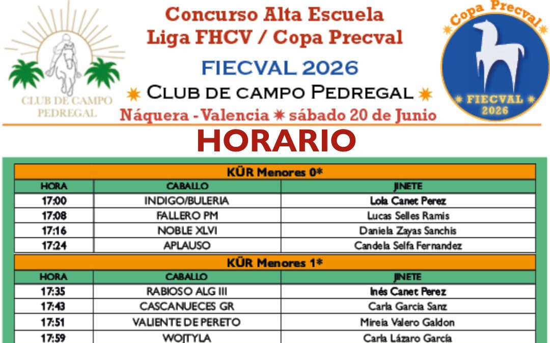 HORARIO-Alta Escuela, Fiecval  2026